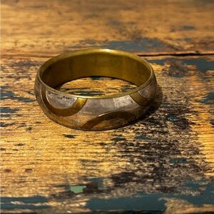 Brass Two-Tone Bracelet